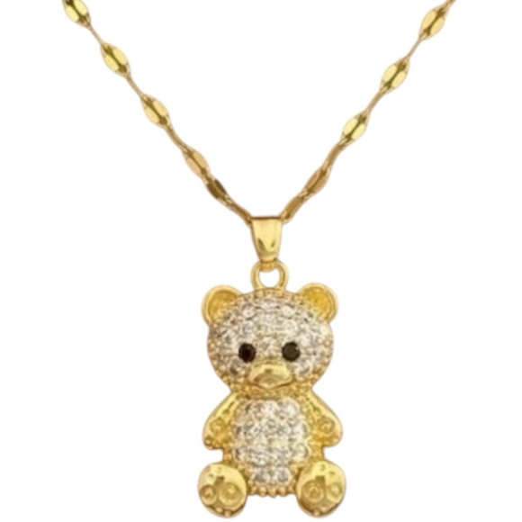 TEDDY BEAR GOLD Necklace - Picture 1 of 1